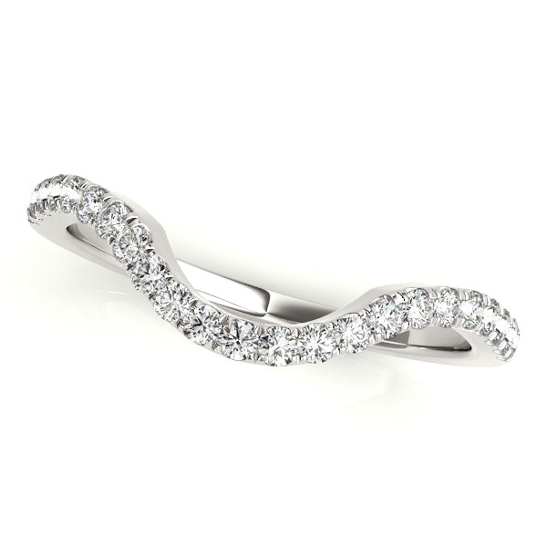 14K Rose Gold 1/6 CT Diamond Wedding Band