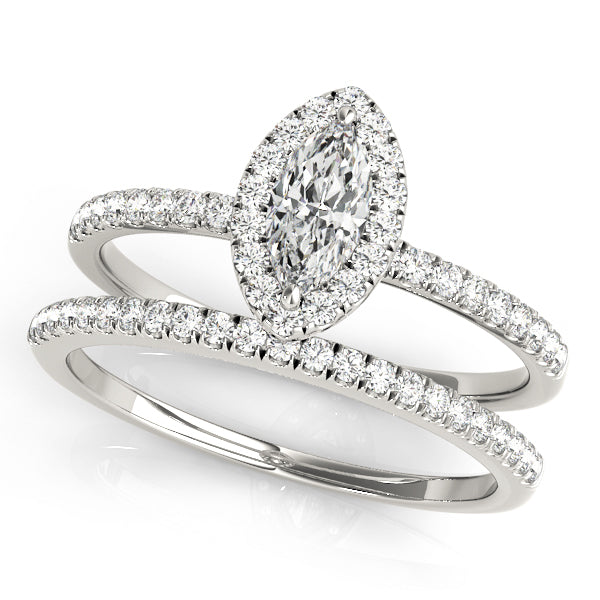 Platinum Marquise Diamond Engagement Ring 1.25ctw