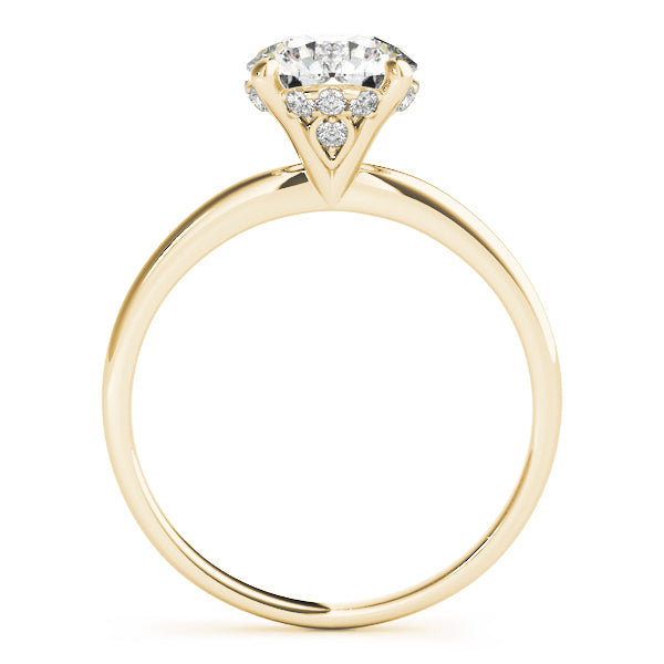 14K Yellow Gold 1 CT Diamond Engagement Ring