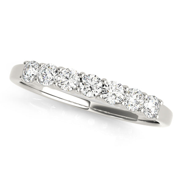 14K White Gold 0.07ctw Diamond Wedding Ring
