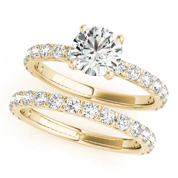 18K Yellow Gold 1.5 ctw Diamond Engagement Ring