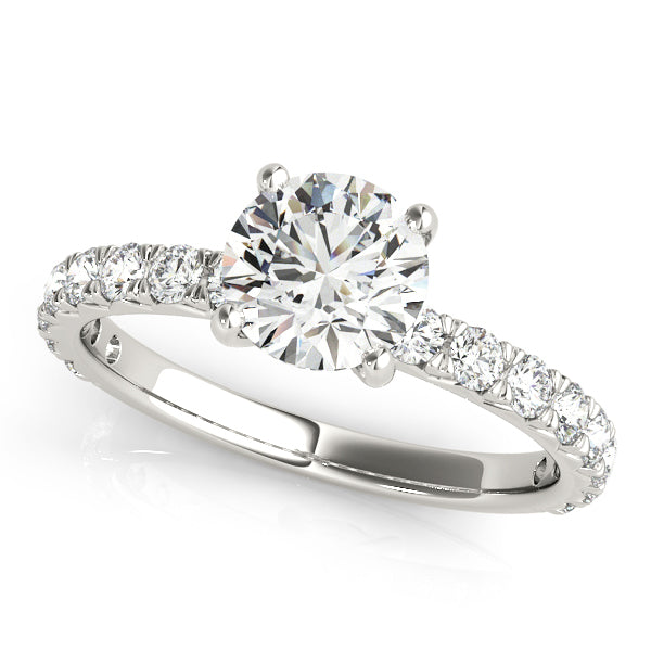 18K White Gold 1.5 ctw Diamond Engagement Ring