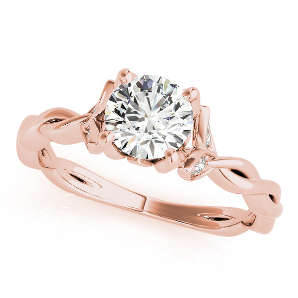 14K Rose Gold 0.75 ct Diamond Solitaire Ring