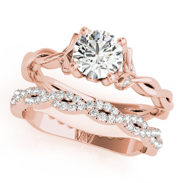 14K Rose Gold 0.75 ct Diamond Solitaire Ring