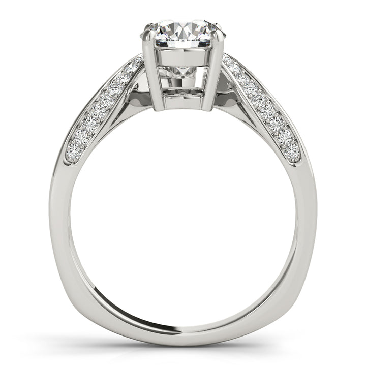 18K White Gold 5/8 ct Diamond Engagement Ring