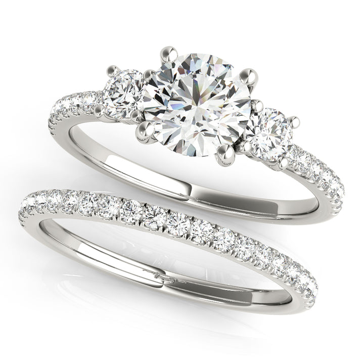 14K White Gold 1.24 ctw Diamond Engagement Ring