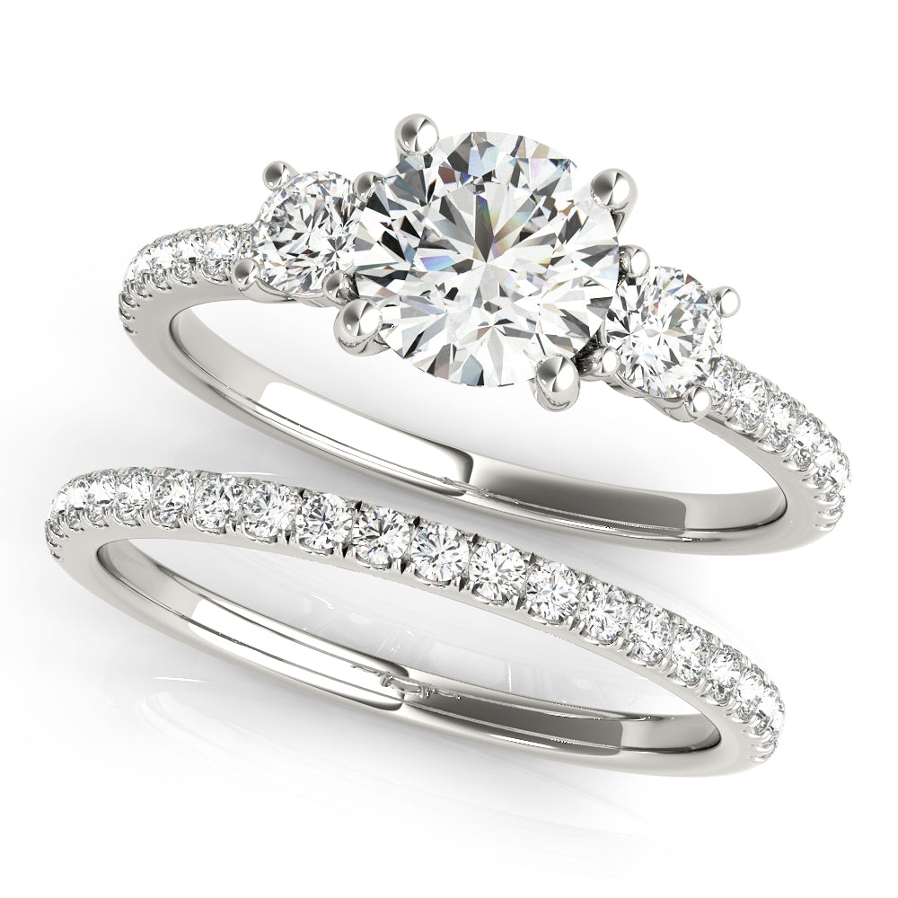 18K White Gold 1.24 ctw Diamond Engagement Ring
