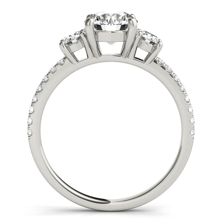 Platinum 1.24 ctw Round Diamond Engagement Ring