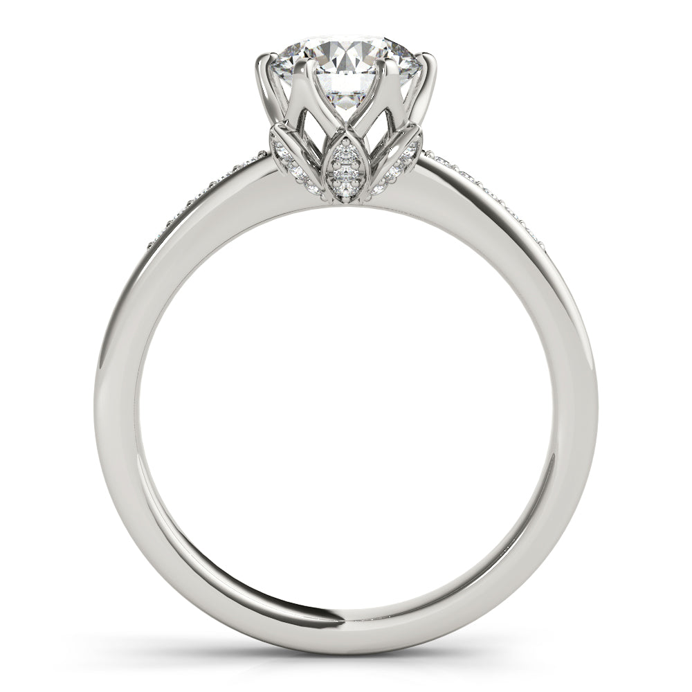 18K White Gold 1.125ctw Diamond Engagement Ring