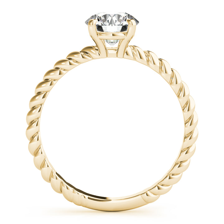 14K Yellow Gold 1ct Diamond Solitaire Engagement Ring