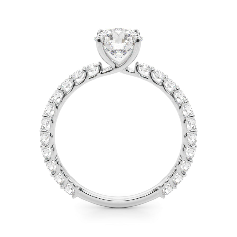 18K White Gold 1 ct Diamond Engagement Ring
