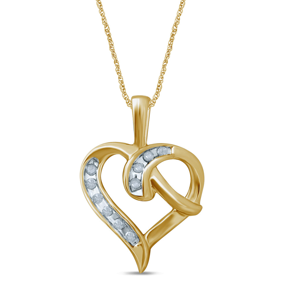 10K 0.08CT Diamond Pendant