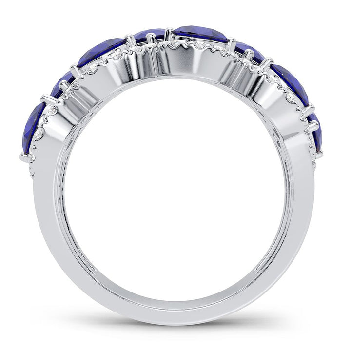 14K 0.50CT Diamond Ring Sapphire