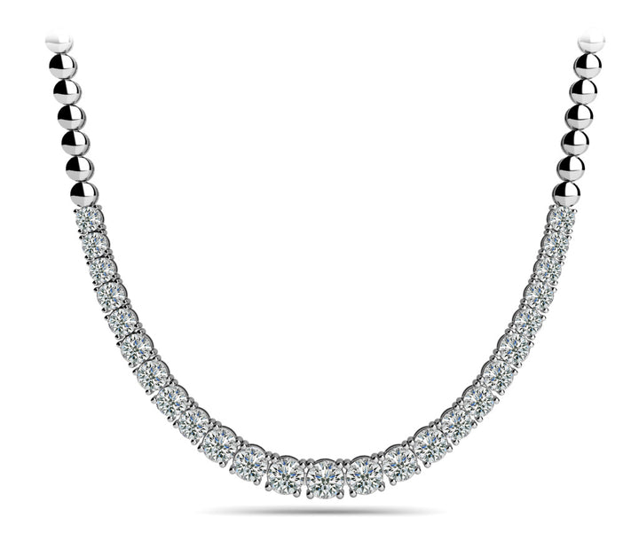 Round Diamond Multi-Stone Fashion Necklace