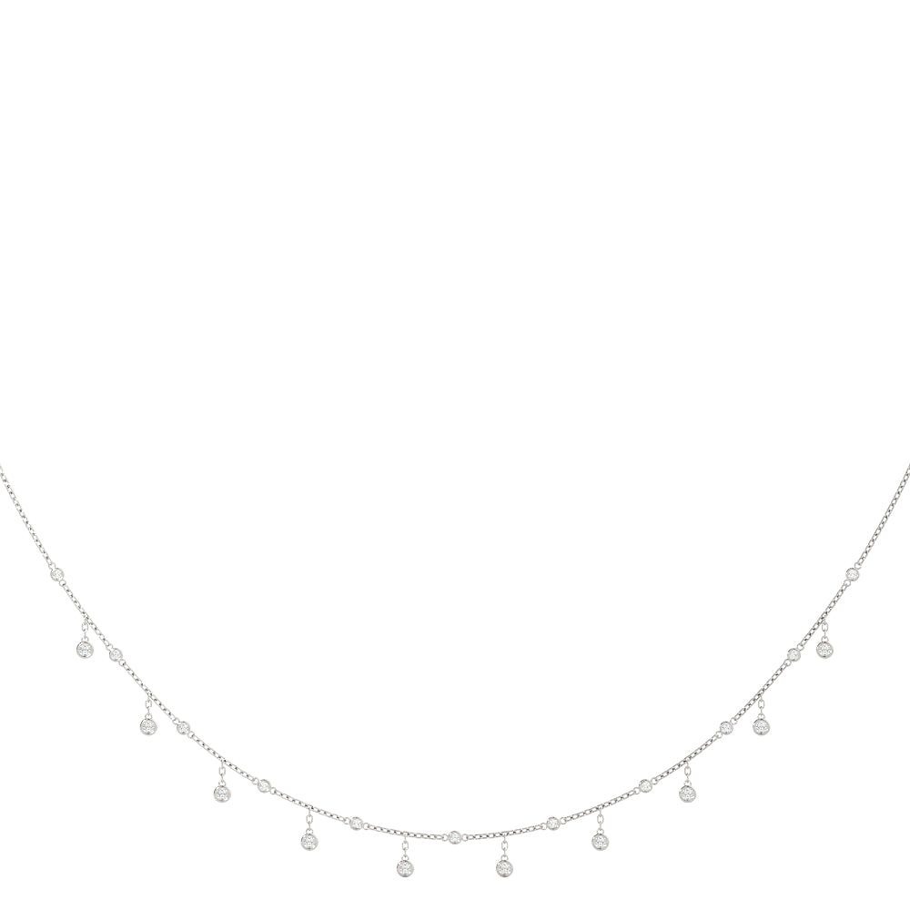Platinum Diamond Cluster Fashion Pendant