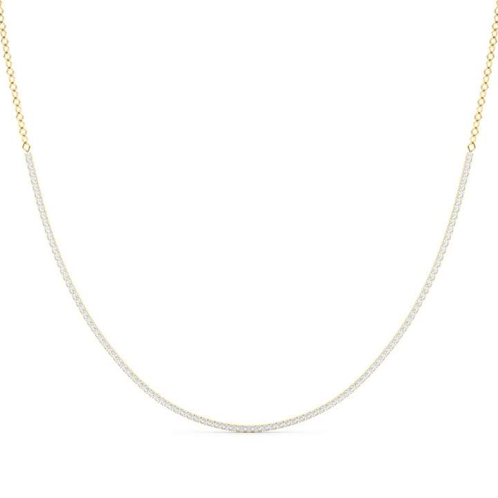 14K Yellow Gold 3 5/8 ct tw New Style Diamond Necklace