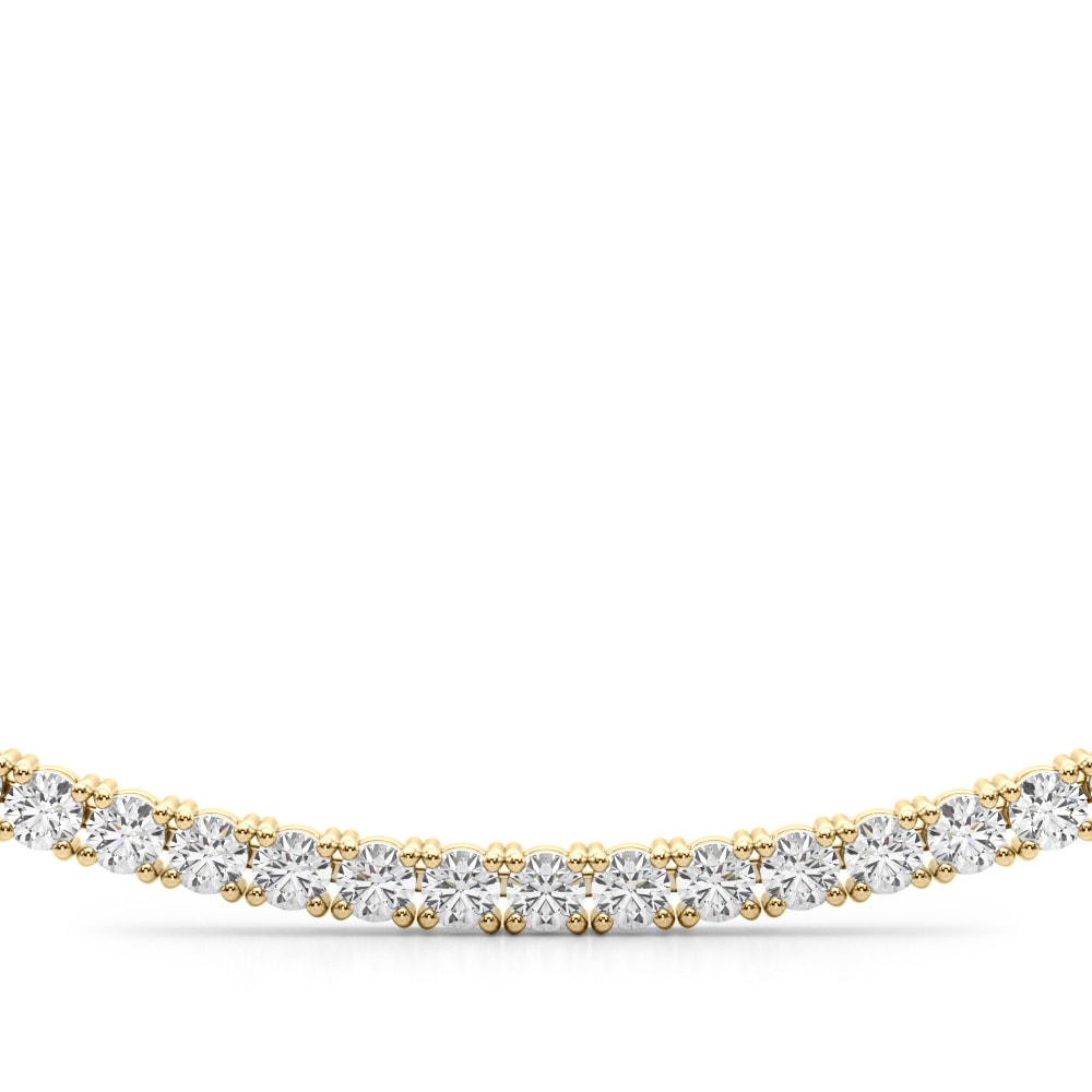 14K Yellow Gold 3 5/8 ct tw New Style Diamond Necklace