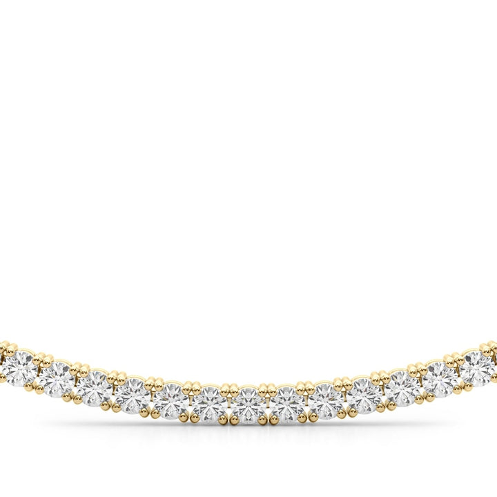 14K Yellow Gold 3 5/8 ct tw New Style Diamond Necklace