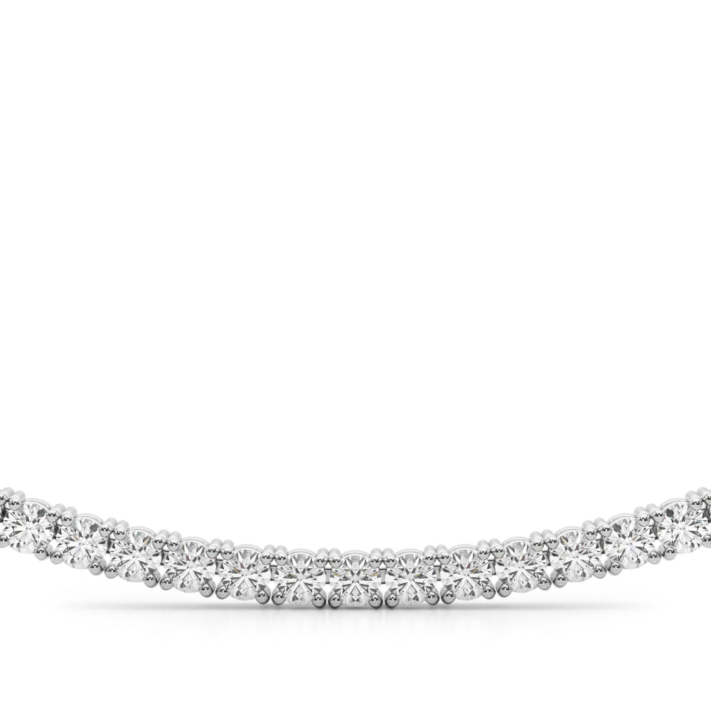Platinum Diamond Cluster Pendant Necklace