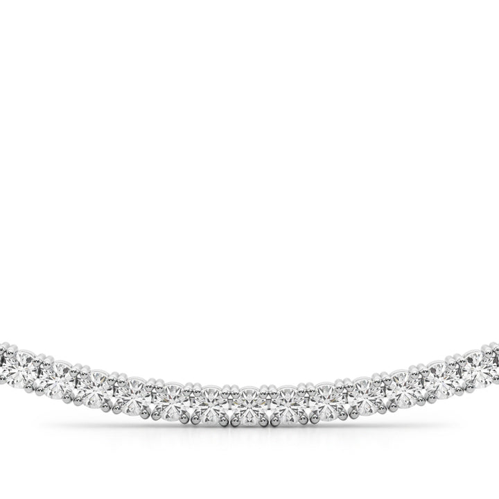14K White Gold Diamond Pendant Necklace