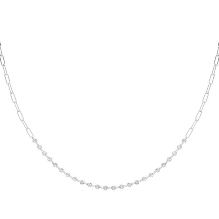 14K White Gold 7/8 ct tw New Style Diamond Necklace