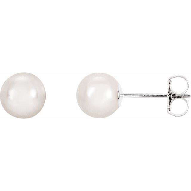 Pearl Stud Earrings