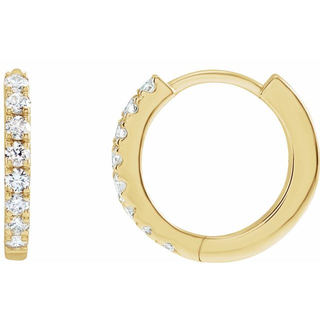 Lab-Grown Diamond Hoop Earrings
