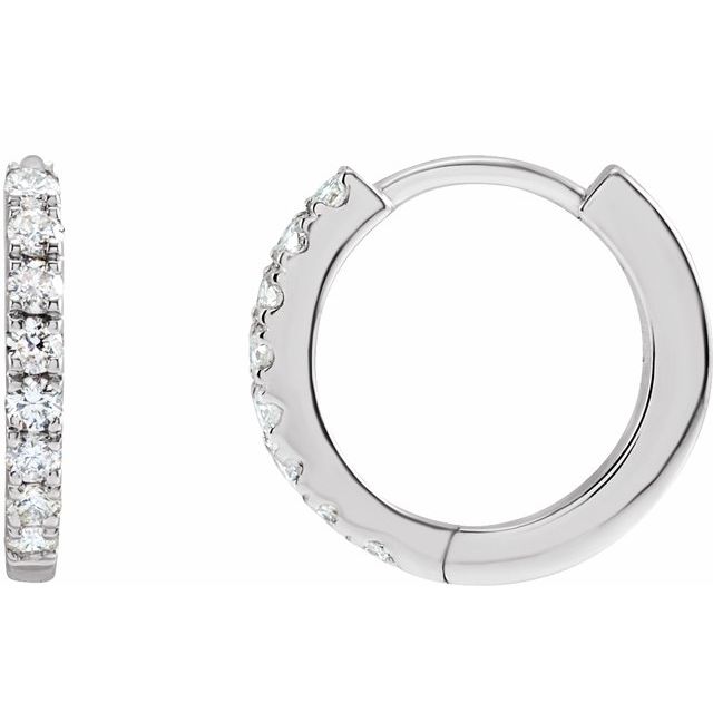 Lab-Grown Diamond Hoop Earrings