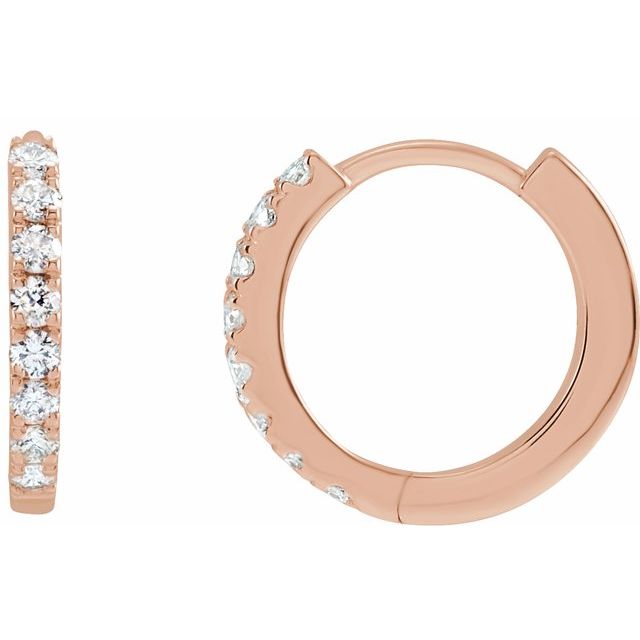 Lab-Grown Diamond Hoop Earrings