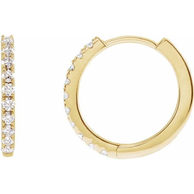 Lab-Grown Diamond Hoop Earrings