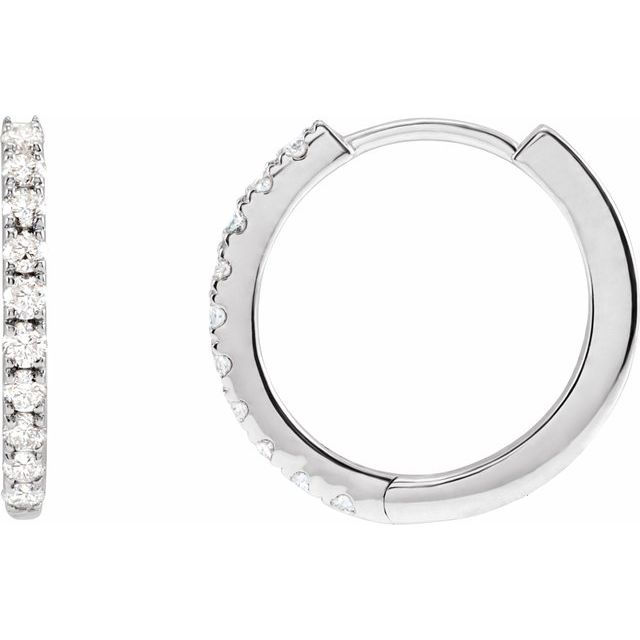Lab-Grown Diamond Hoop Earrings