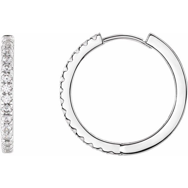 Lab-Grown Diamond Hoop Earrings