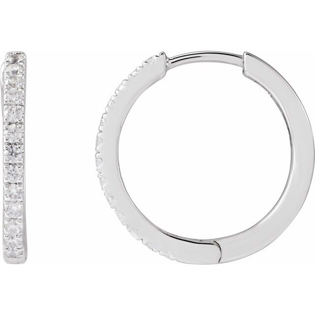 Lab-Grown Diamond Hoop Earrings