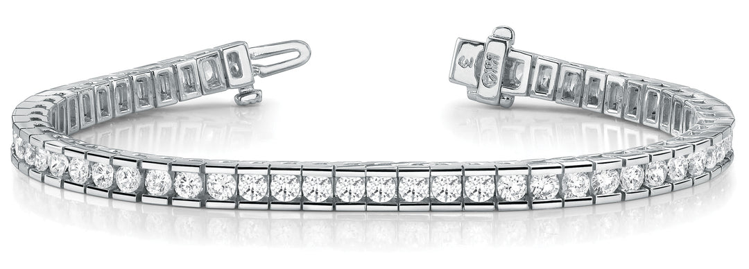 Platinum 10.5 ctw Round Diamond Fashion Bracelet