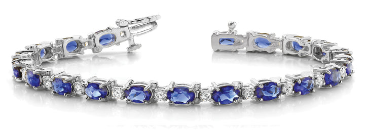 Multi-Diamond Fashion Tennis Bracelet