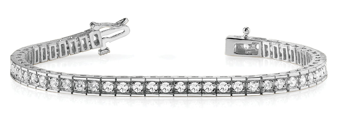 Platinum White Diamond Tennis Bracelet
