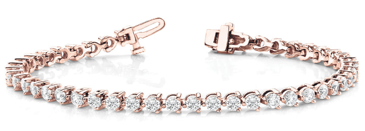18K Rose Gold Diamond Fashion Bracelet