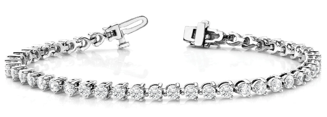 Multi-Diamond Line Fashion Bracelet