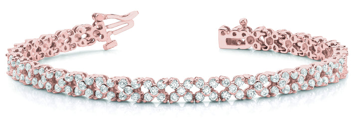 18K Rose Gold Diamond Fashion Bracelet