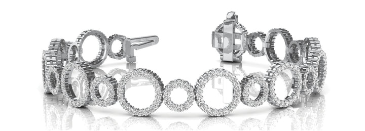 Platinum 4+ CT Diamond Fashion Tennis Bracelet
