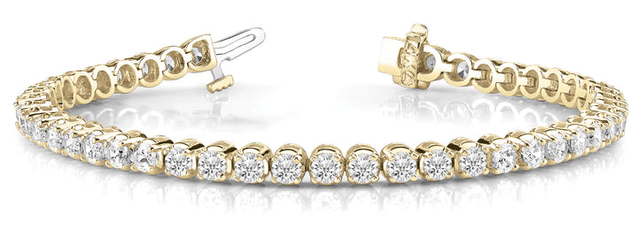 14K Yellow Gold Diamond Fashion Bracelet