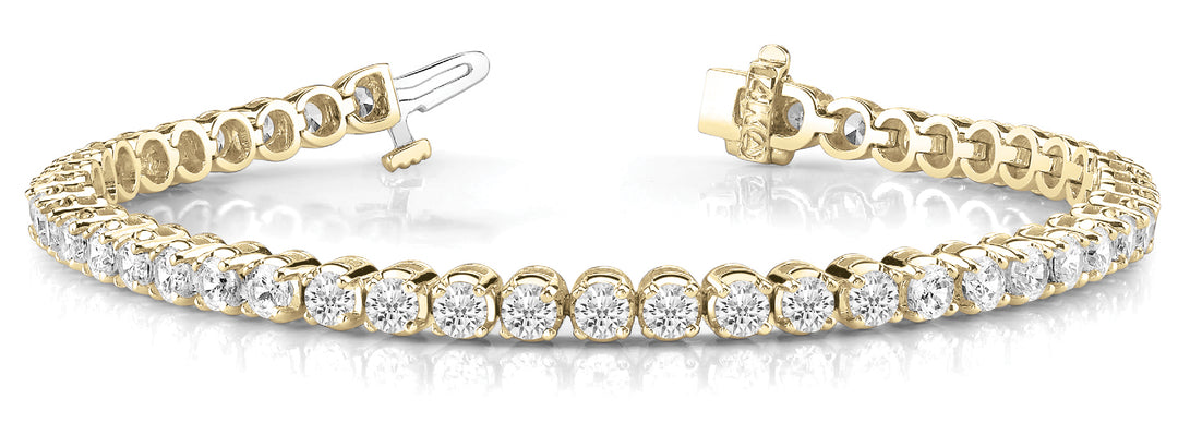 18K Yellow Gold Diamond Fashion Bracelet
