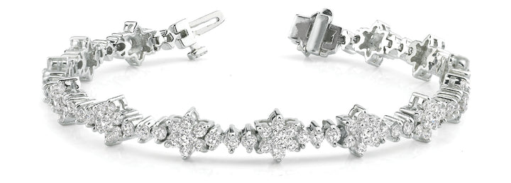 Platinum 5+ CT Diamond Fashion Tennis Bracelet