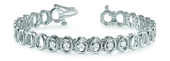 Multi-Diamond Fashion Tennis Bracelet
