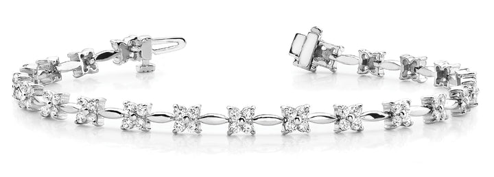 Platinum White Diamond Tennis Bracelet
