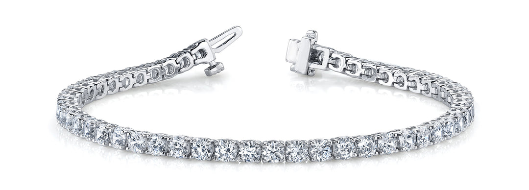 18K White Gold 9.87 ct Diamond Tennis Bracelet