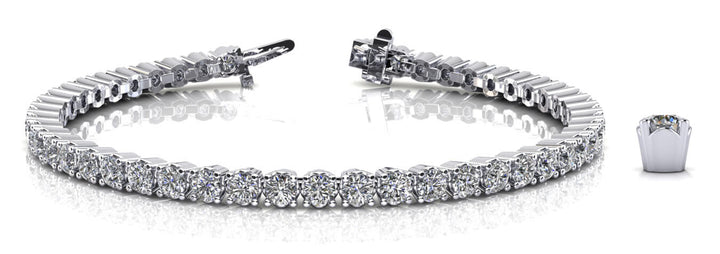 18K White Gold Diamond Tennis Bracelet