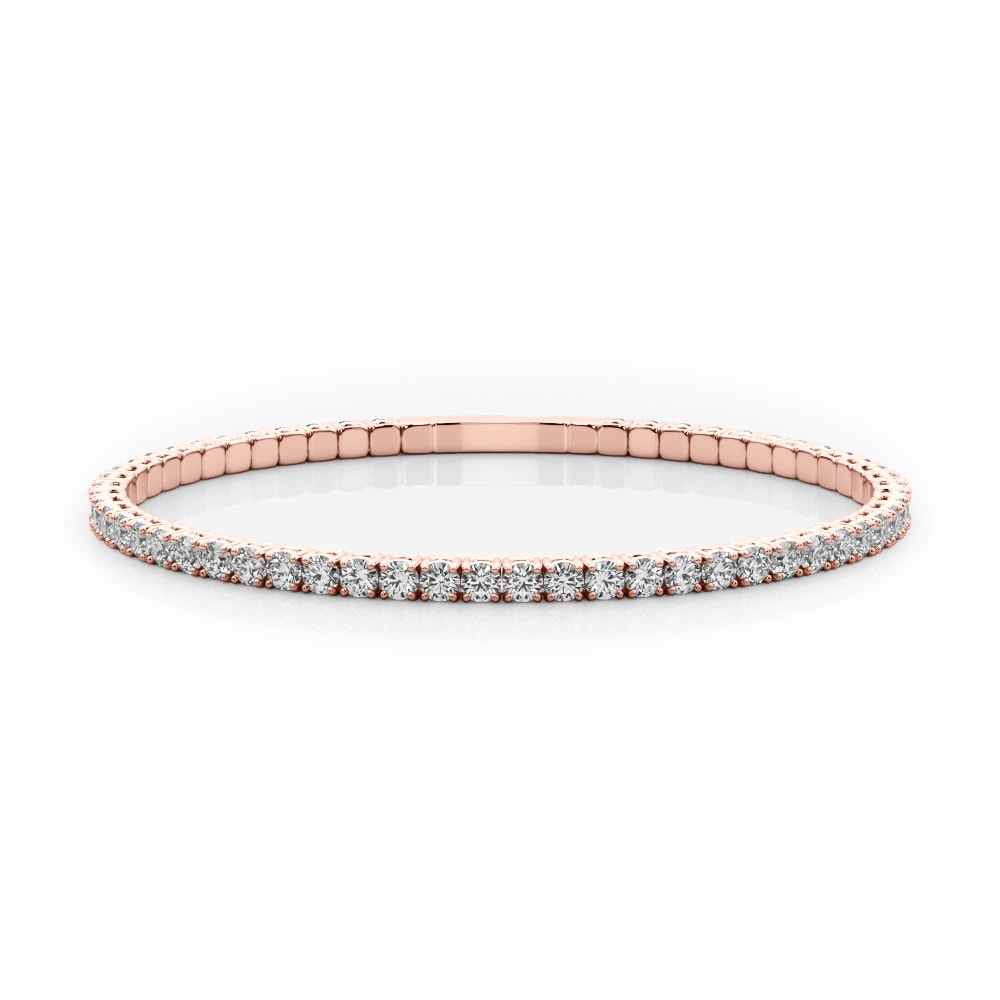 14K Rose Gold 1 5/8 ct tw New Style Diamond Bracelet