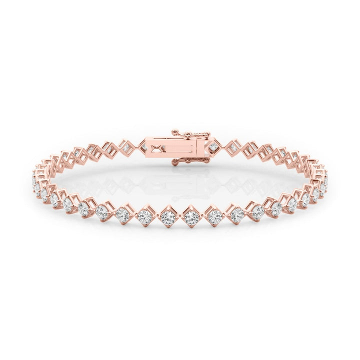 14K Rose Gold 1 1/2 ct tw New Style Diamond Bracelet