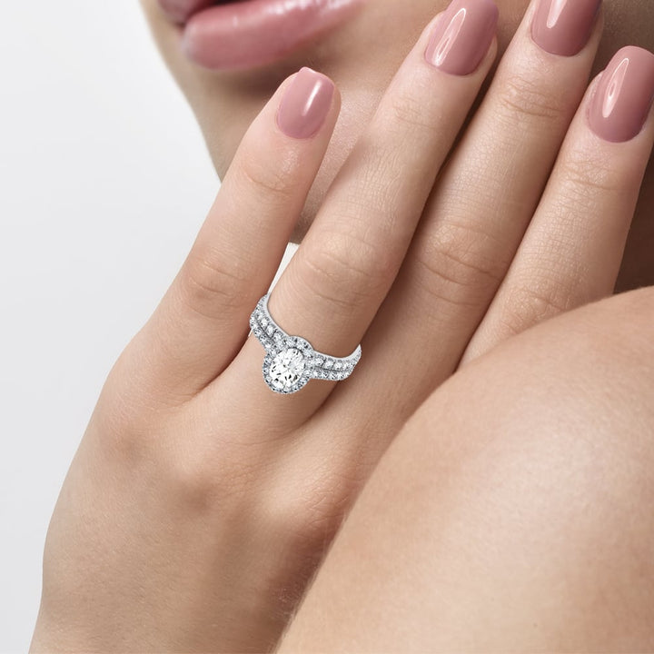 14K 3.03CT Certified Lab Grown TRIO SET